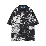 Ретро-трендовая уникальная повседневная свободная рубашка