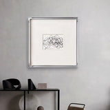 Modern Simple Black And White Line Decorative Painting