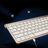 2.4G Wireless Keyboard and Mouse Portable Mini Keyboard Mouse Combo Set for Laptop Notebook Mac Desktop PC Computer Smart TV PS4