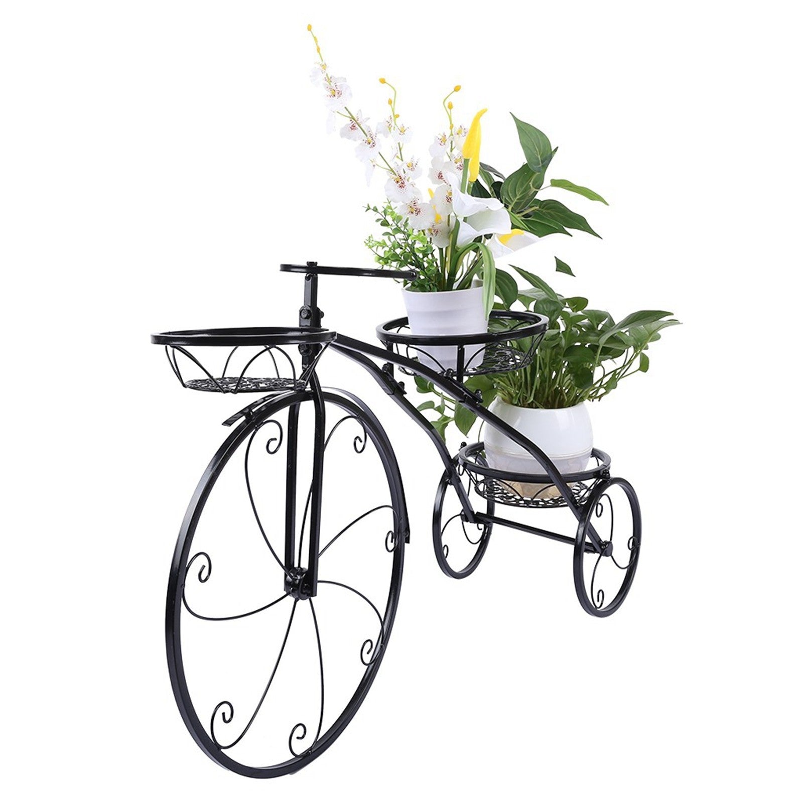 Tricycle Plant Stand Flower Pot Cart Holder Ideal For Home Garden And Patio Tricycle Plant Stand Flower Pot Cart Holder Ideal For Home Garden And Patio