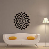Geometric illusion lotus art wall sticker
