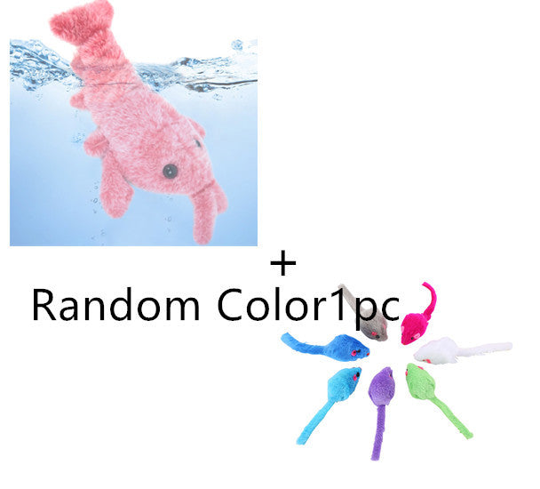 Pet Toys Electric Jumping Shrimp USB Charging Simulation Lobster Funny Cat Plush Pets Toy Pet Toys Electric Jumping Shrimp USB Charging Simulation Lobster Funny Cat Plush Pets Toy