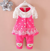 BibiCola Baby Girls Clothing Sets Toddle Tracksuits Kids Tops Pants 2pcs Tracksuits Kids Girls Clothes Baby Girl Clothes Set