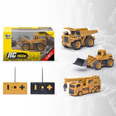 Mini Remote Control Simulation Truck Toy 6CH Construction Model Vehicle Engineer RC Toys