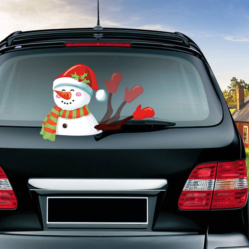 Popular Santa Claus wiper sticker can remove the car rear windshield wiper Sticker Car Stickers Popular Santa Claus wiper sticker can remove the car rear windshield wiper Sticker Car Stickers