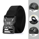 Men's Tactical Release Buckle Nylon Canvas Belt