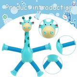 Giraffe Tubes Sensory Toys Novelty Spring Fidget Toy Stretch Tube Stress Relief Toy For Kid Birthday Gift Party Favors
