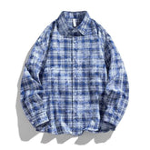 Japanese Korean Style Long Sleeve Shirt Loose Shirt For Men