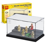 Special box For Building Block Dolls. Transparent Display Board