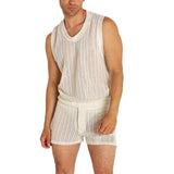 Individual Casual I-shaped Vest Shorts Men's Suit