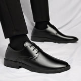 Soft Leather Soft Bottom Youth British Style Casual Formal Wear Leather Shoes