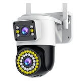 Night Vision Wireless Wifi Binocular Dual-screen Surveillance Camera