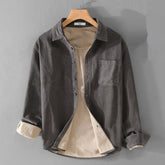 Рубашка из хлопкового вельвета с длинными рукавами, толстая теплая