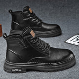 Martin Boots Thick-soled Mid-top Retro Easy Matching Casual