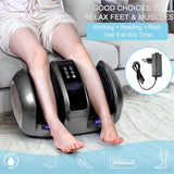 3D Foot & Calf Massager With Heat - 4 Auto Programs & Adjustable Intensity For Full Relaxation