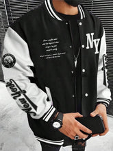 Men's Cardigan Baseball Uniform Jacket Coat