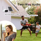 3MP Wireless WiFi Security Camera With Solar Panel