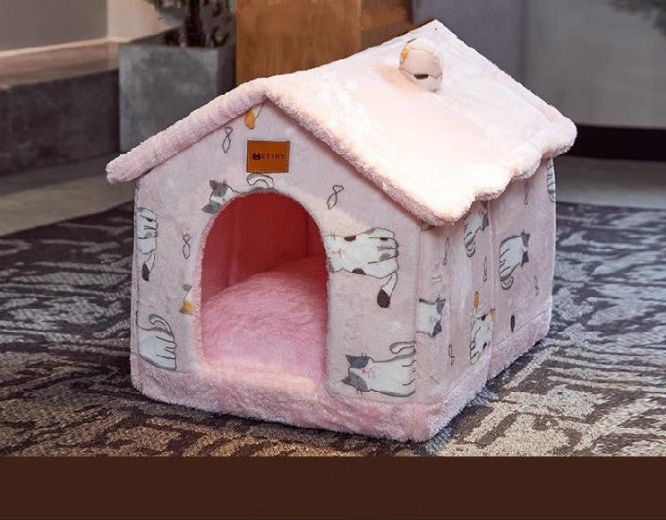 Foldable Dog House Pet Cat Bed Winter Dog Villa Sleep Kennel Removable Nest Warm Enclosed Cave Sofa Pets Supplies Foldable Dog House Pet Cat Bed Winter Dog Villa Sleep Kennel Removable Nest Warm Enclosed Cave Sofa Pets Supplies