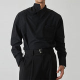 Рубашка с нестандартными лацканами, французская мужская одежда