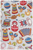Plain Cotton Fabric Retro Nostalgic Toy Printing Fabric Handmade DIY