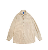 Casual All-match Loose Vertical Striped Shirt For Men
