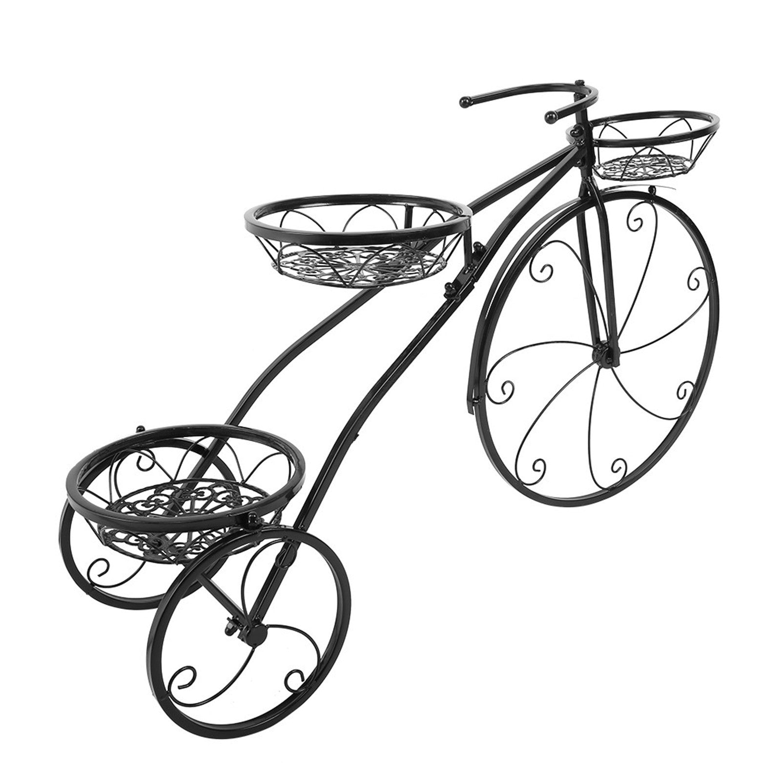 Tricycle Plant Stand Flower Pot Cart Holder Ideal For Home Garden And Patio Tricycle Plant Stand Flower Pot Cart Holder Ideal For Home Garden And Patio