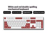 Two-color Keyboard Wired Office Green Black Tea Red Axis Hot Plug Computer