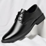 Soft Leather Soft Bottom Youth British Style Casual Formal Wear Leather Shoes