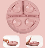 Silicone Baby Feeding 8piece Set With Suction Cup Solid Food Bowl