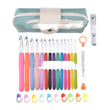 Soft Handle Aluminum Knitting Tool Color Silicone Crochet Hook