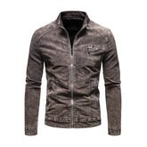 Autumn Mens Vintage Denim Jacket