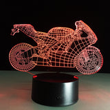 Motorcycle LED desk lamp