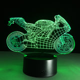 Motorcycle LED desk lamp