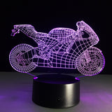 Motorcycle LED desk lamp