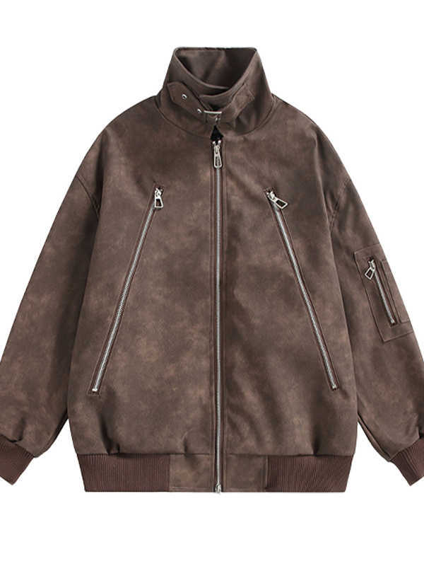 Мужская осенне-зимняя высококачественная модная брендовая американская ретро-мотоциклетная одежда пальто Мужская осенне-зимняя высококачественная модная брендовая американская ретро-мотоциклетная одежда пальто