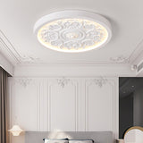 Cream Ceiling Carved Design Ceiling Lamp