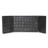 Three Folding Wireless Bluetooth Keyboard Touch Pad Mobile Phone Tablet Notebook Portable Folding Keyboard