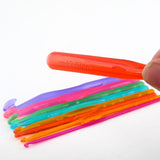 9 Pcs/Set Multi-color Plastic Knitting Needles Crochet Hook
