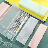 Simple Transparent Frosted Stationery Box