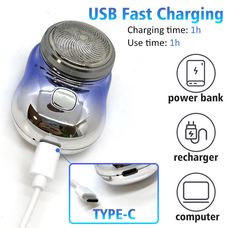 Mini Portable Face Cordless Shavers Rechargeable USB Electric Shaver Wet & Dry Painless Small Size Machine Shaving For Men Mini Portable Face Cordless Shavers Rechargeable USB Electric Shaver Wet & Dry Painless Small Size Machine Shaving For Men