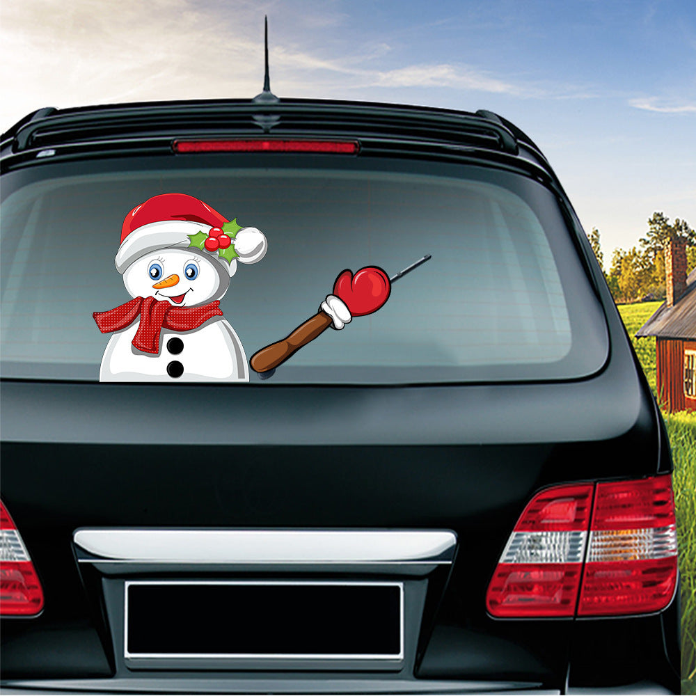 Popular Santa Claus wiper sticker can remove the car rear windshield wiper Sticker Car Stickers Popular Santa Claus wiper sticker can remove the car rear windshield wiper Sticker Car Stickers