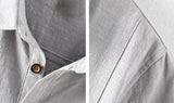 Men's Cotton And Linen Shirt Leisure Breathable Coat