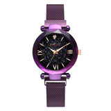 Starry Quartz Watch Lazy Magnet Strap