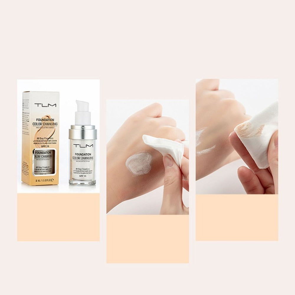 Temperature Liquid Foundation Concealer Portable Natural Color  Makeup Foundation BB Concealer Temperature Liquid Foundation Concealer Portable Natural Color  Makeup Foundation BB Concealer