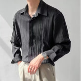 Men's shirt with long sleeves, fashionable, loose
