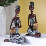 Retro African Resin Craft Ornament