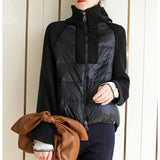 Minimalist Design Loose Stitching Zipper Sweater