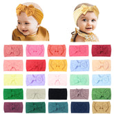 Super Stretchy Soft Knot Headbands With Hair Bows Head Wrap Hair Accessories For Newborn Baby Girls Infant Toddlers Kids