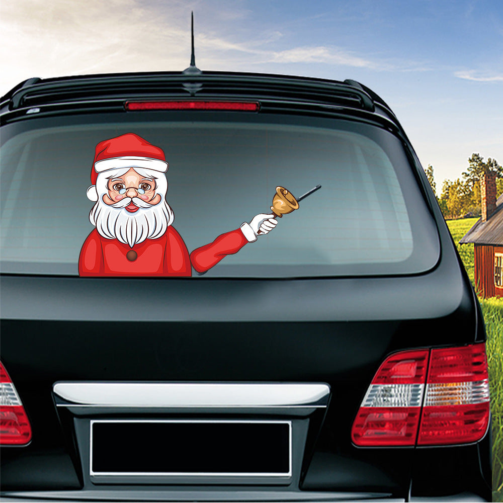 Popular Santa Claus wiper sticker can remove the car rear windshield wiper Sticker Car Stickers Popular Santa Claus wiper sticker can remove the car rear windshield wiper Sticker Car Stickers