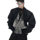 Deconstructing Fake Two-piece Design Jacket Jacket